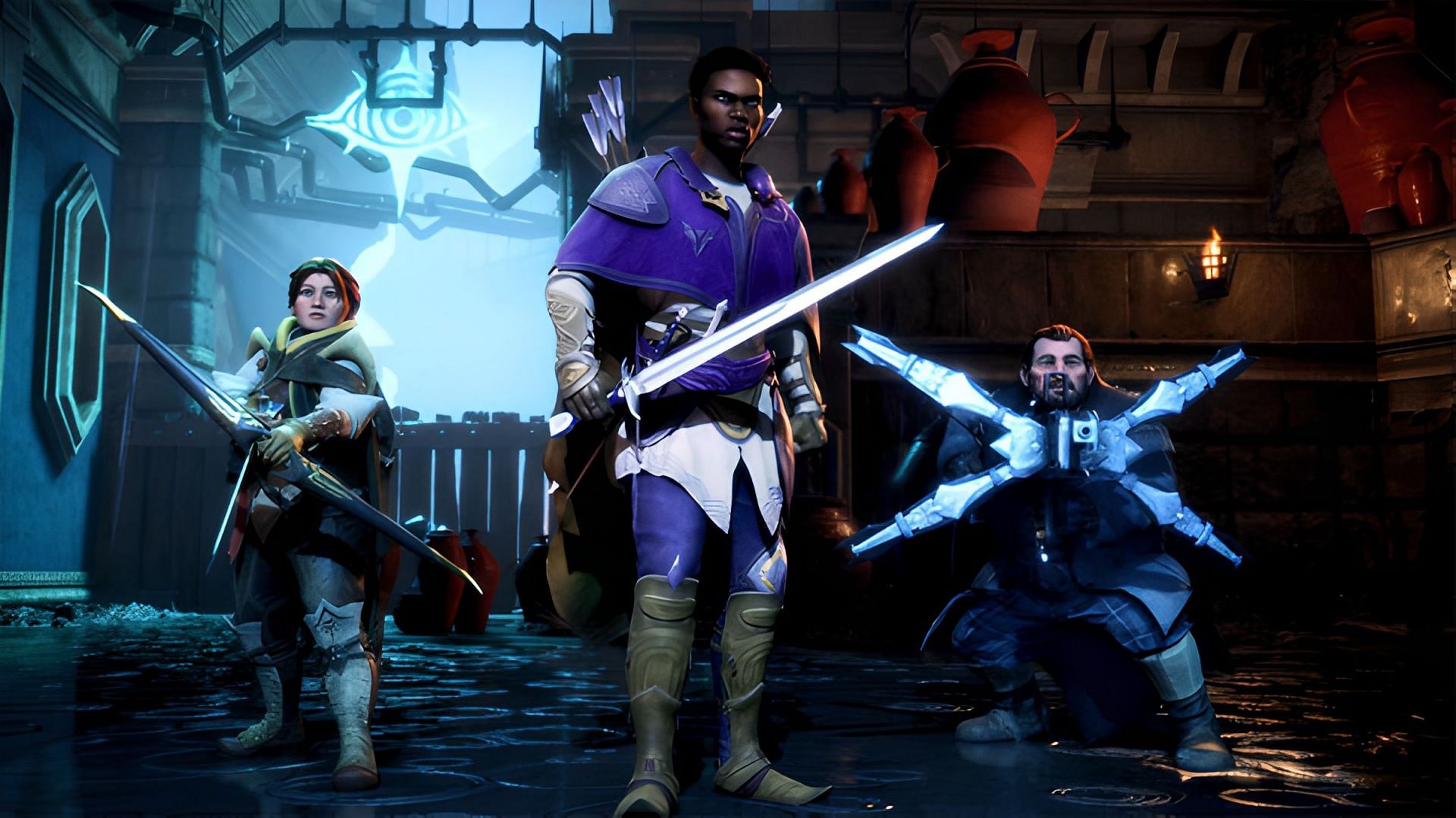 Varric is one of Rook&#039;s advisors during the entire story (Image via Electronic Arts)