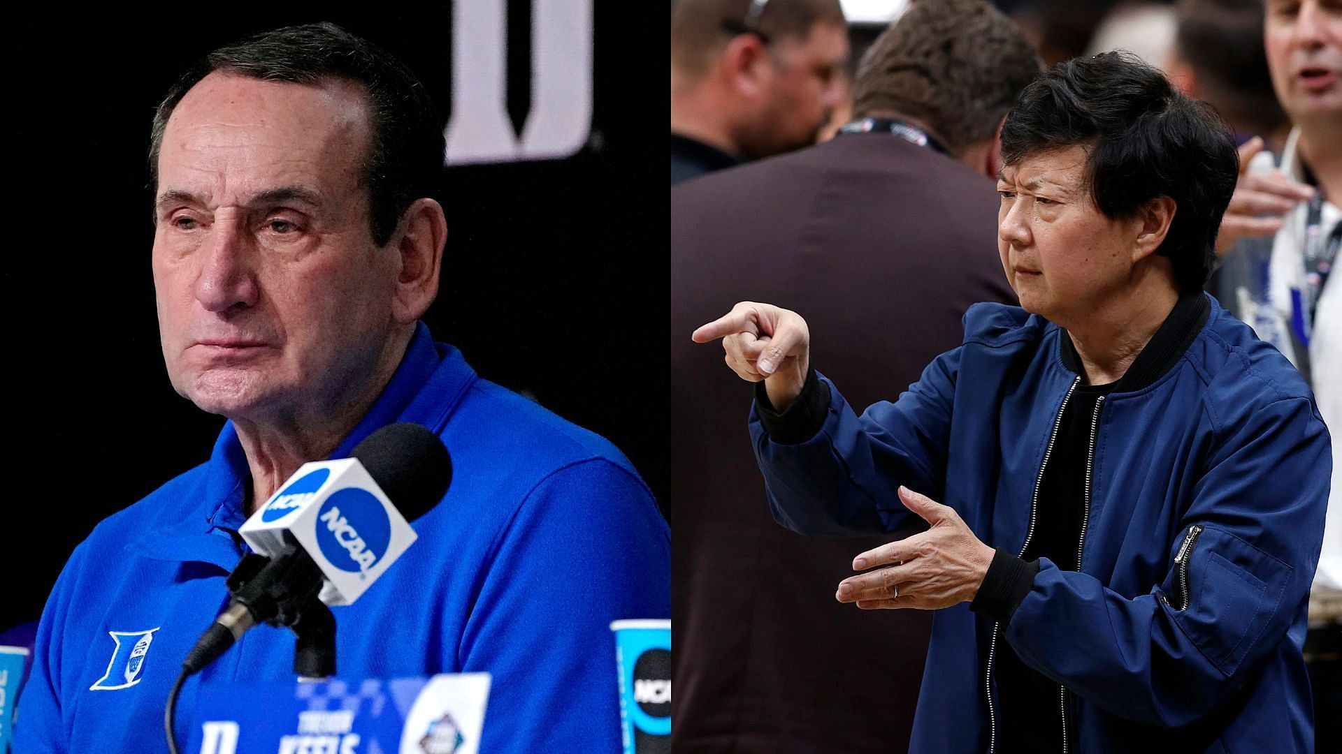 Coach K and Ken Jeong