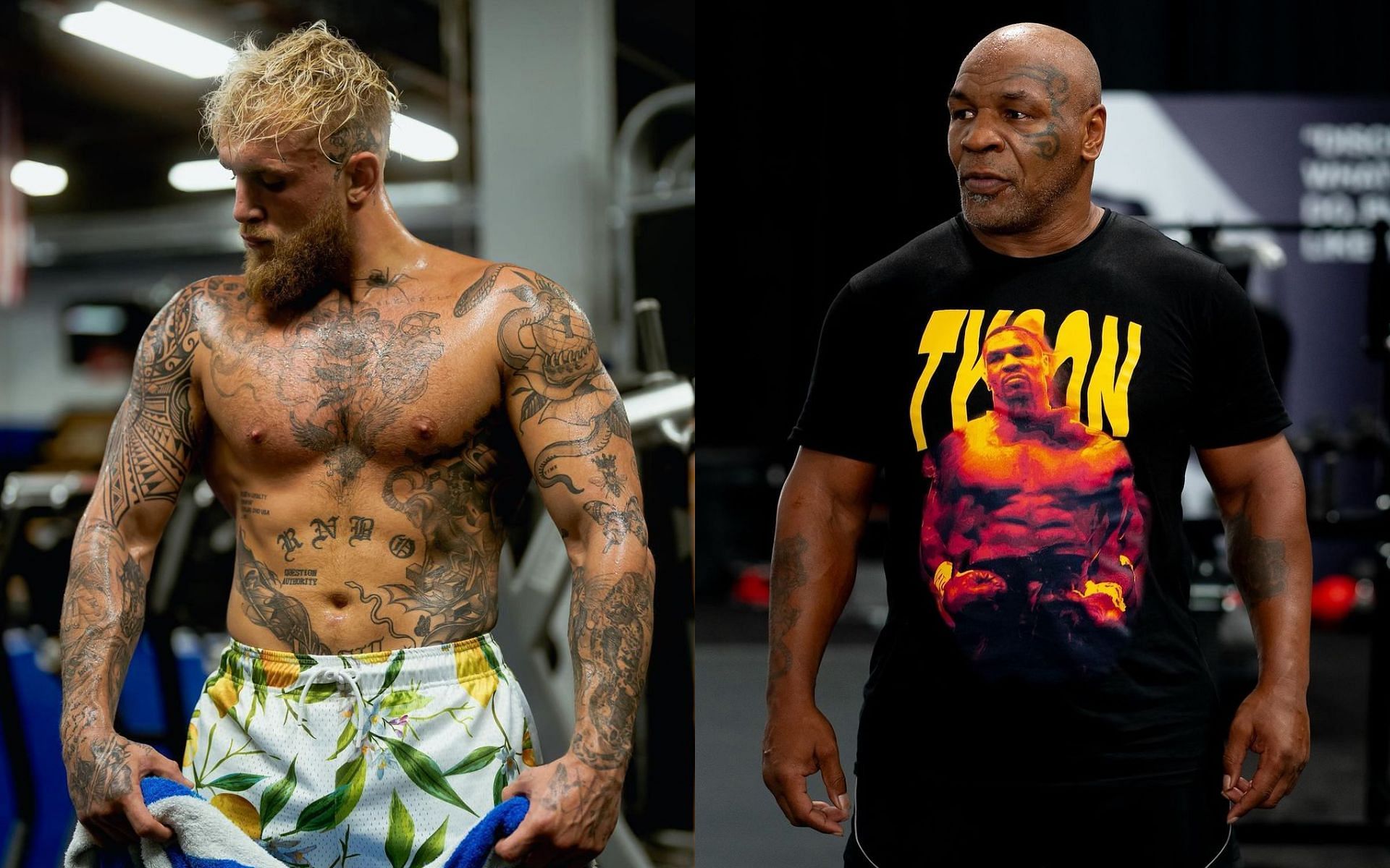 Jake Paul (left) and Mike Tyson (right) [Images courtesy:@jakepaul and @miketyson via Instagram]