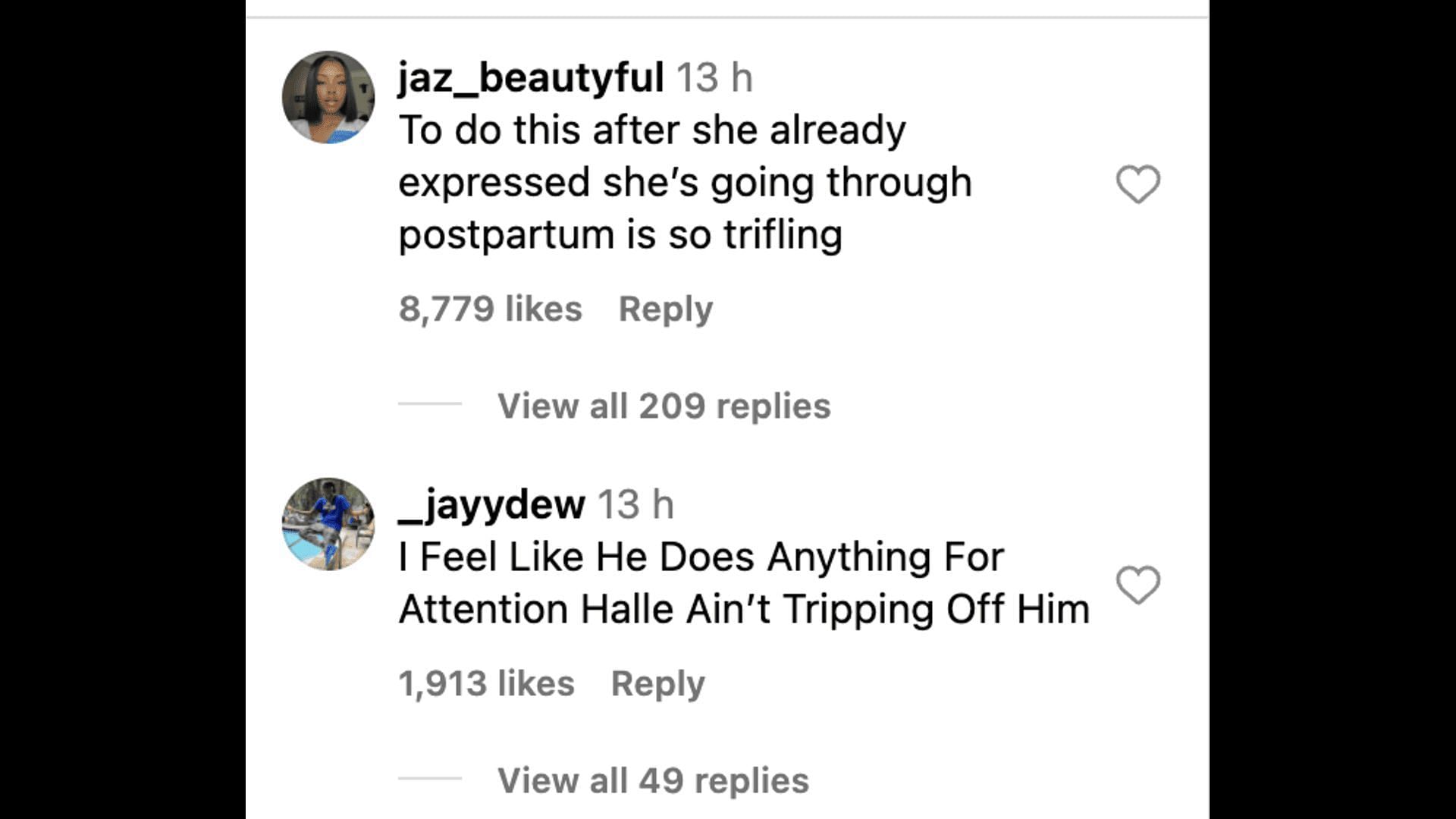 Instagram users comment on Ahna Mac&rsquo;s picture with Halle Bailey&rsquo;s ex: Reactions and details explored. (Image via Instagram/@theshaderoom)