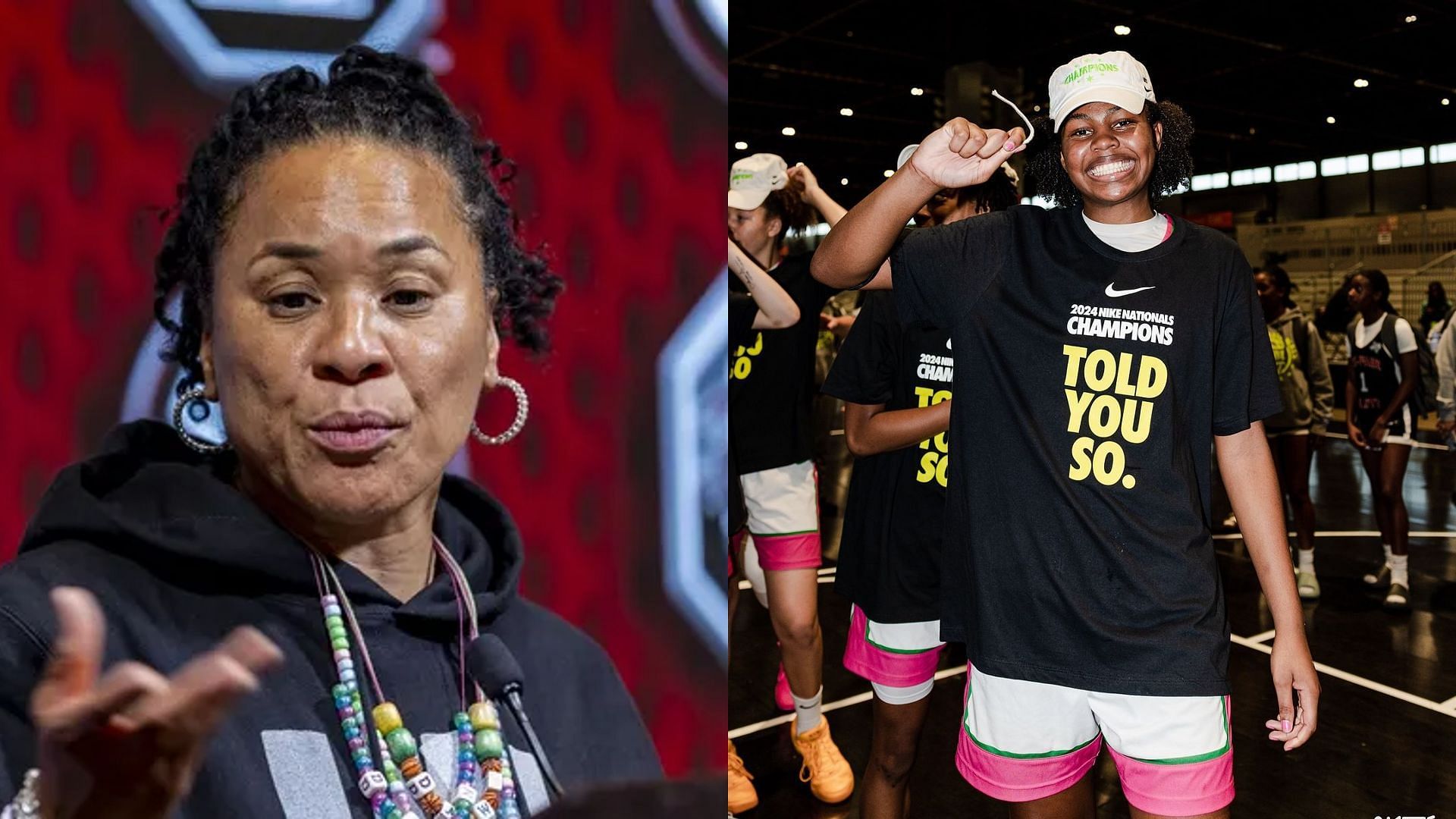 Dawn Staley has high hopes for elite recruit Ayla McDowell in the future.