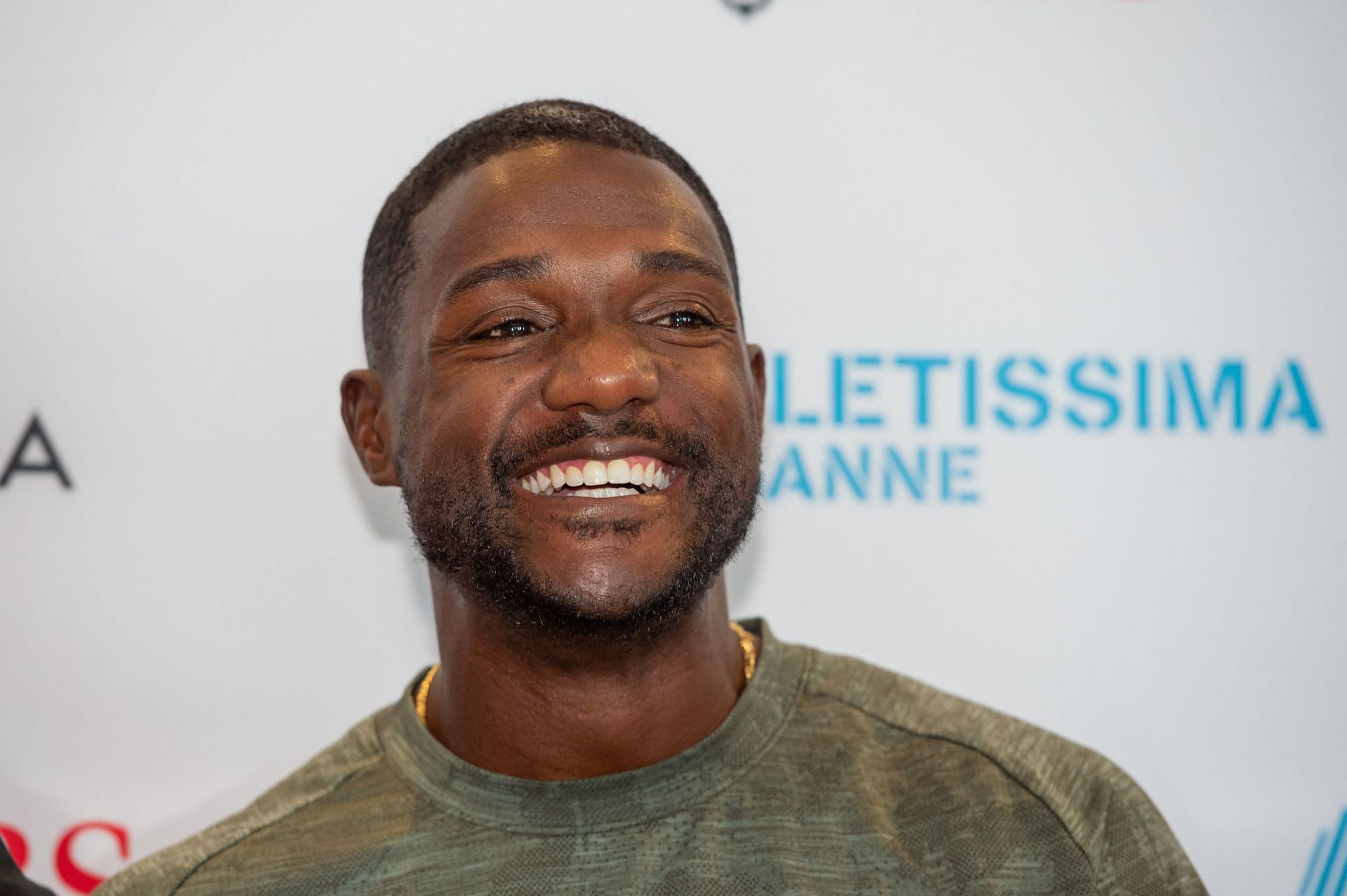 Justin Gatlin of United States looks on during the Athletissima Press Conference in Lausanne, Switzerland. (Photo by Getty Images)