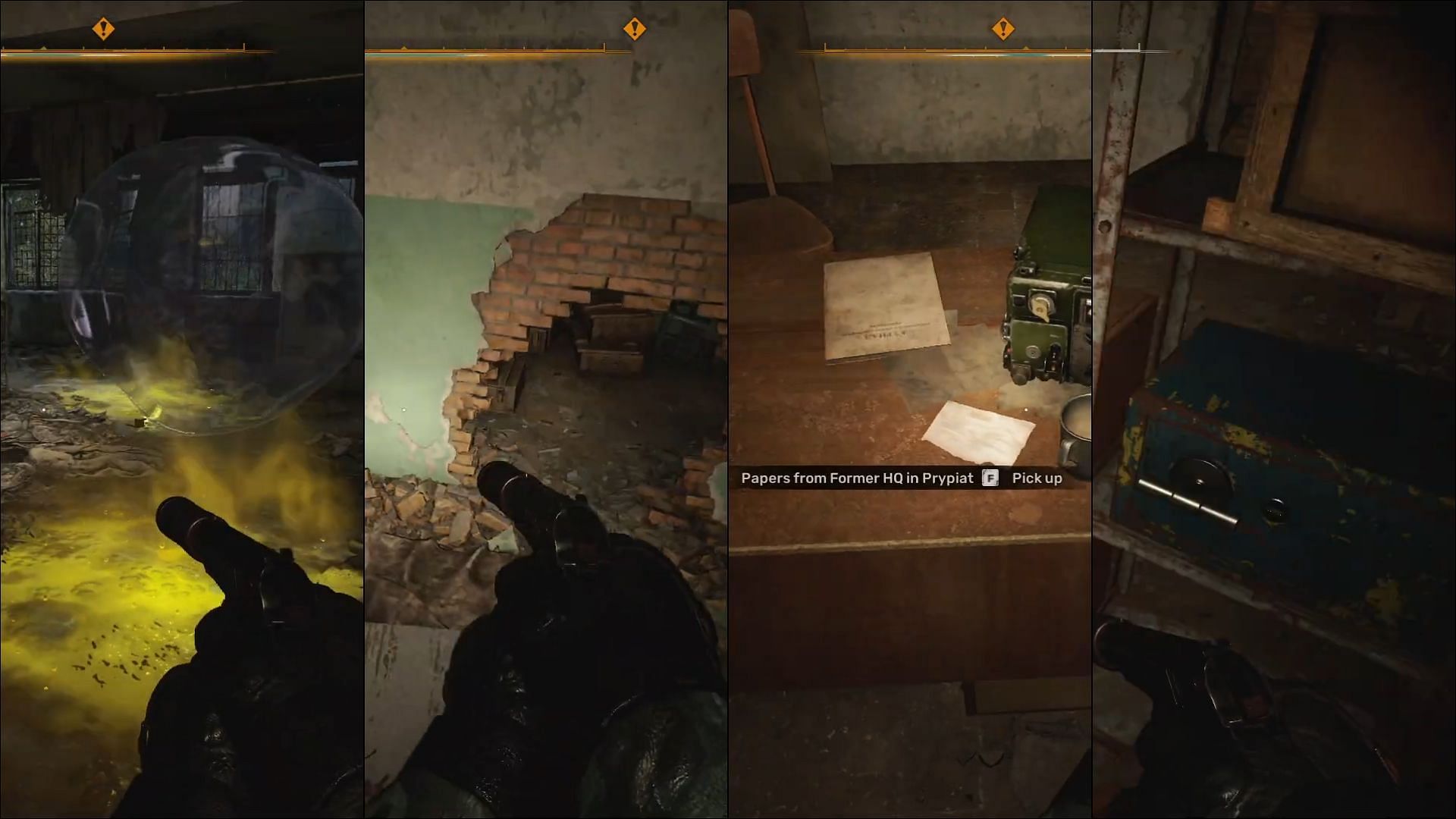 Overview of Laundromat objectives in Stalker 2 (Image via GSC Game World)