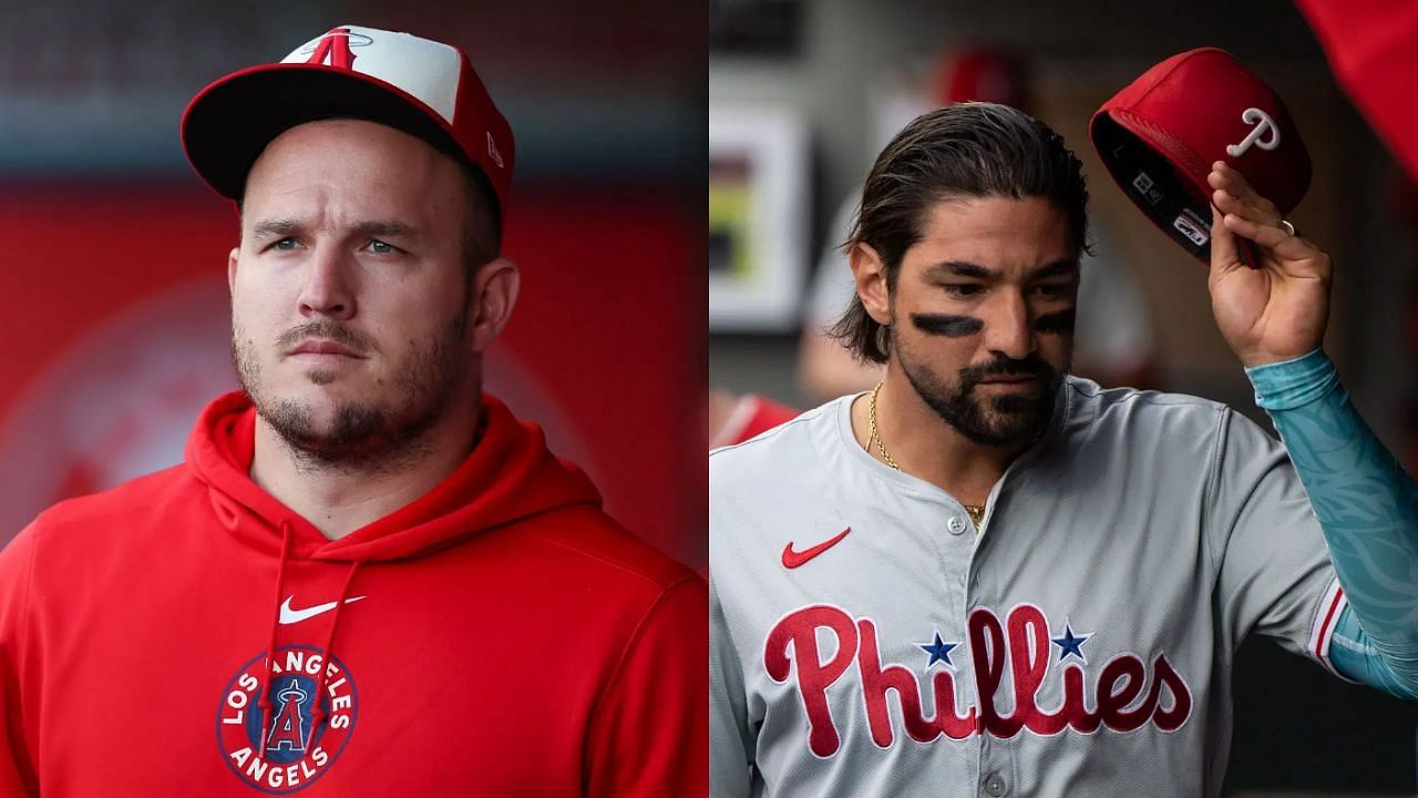 Mike Trout (L) and Nick Castellanos (R) (Images from - Getty)