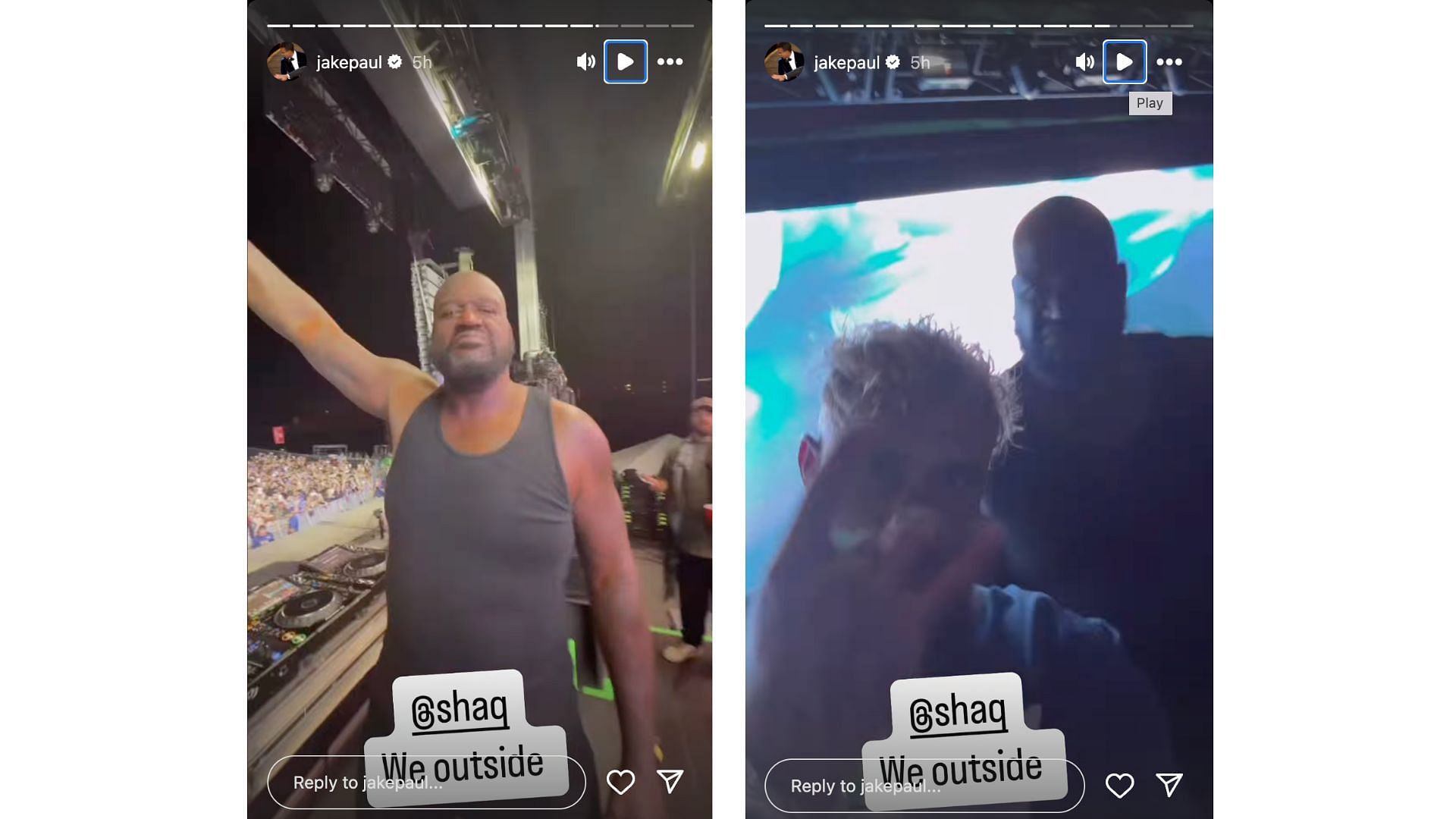 J. Paul posts an image of himself partying with Shaquille O&#039;Neal following his victory over Mike Tyson. Photo Credit: Jake Paul&#039;s IG account