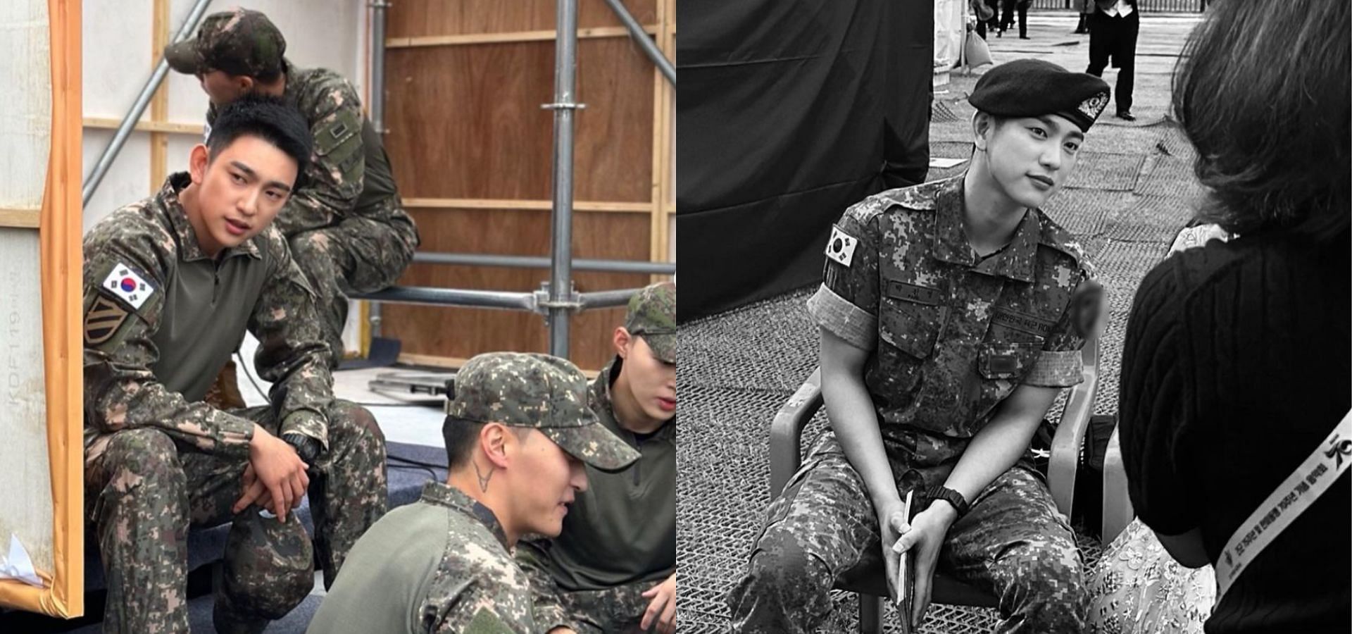 GOT7&rsquo;s Jinyoung celebrates military discharge. (Images via Instagram/@jinyoung_0922jy)