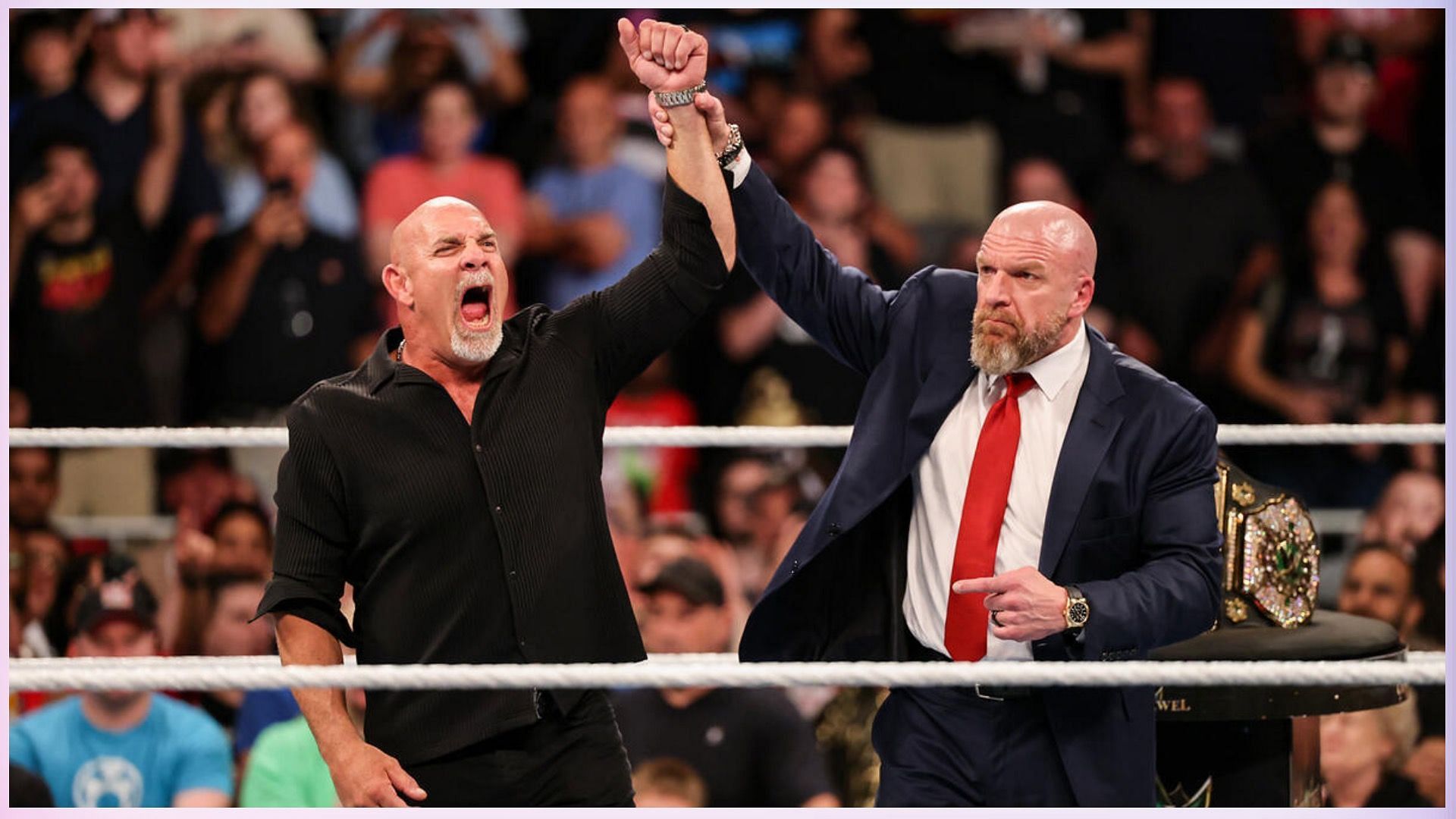 Goldberg (left) and Triple H (right) in picture [Image credits: wwe.com]