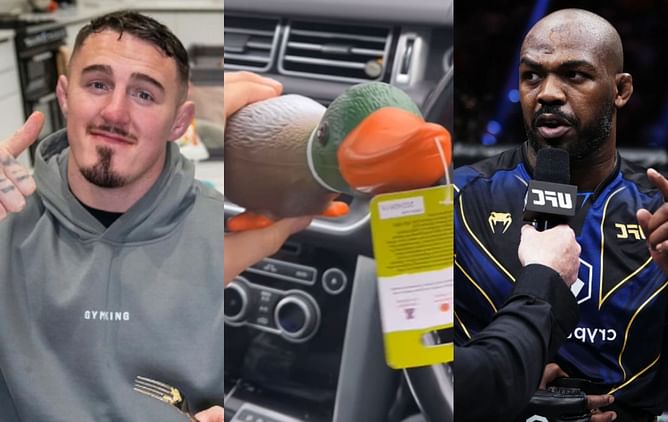 With Jon Jones in mind, Tom Aspinall buys his pet dog a toy duck [VIDEO]