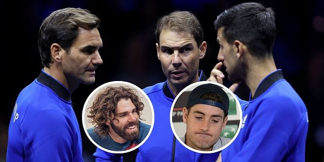 "Guaranteed 300k" - Reilly Opelka mocks John Isner and others over Roger Federer, Rafael Nadal & Novak Djokovic mention