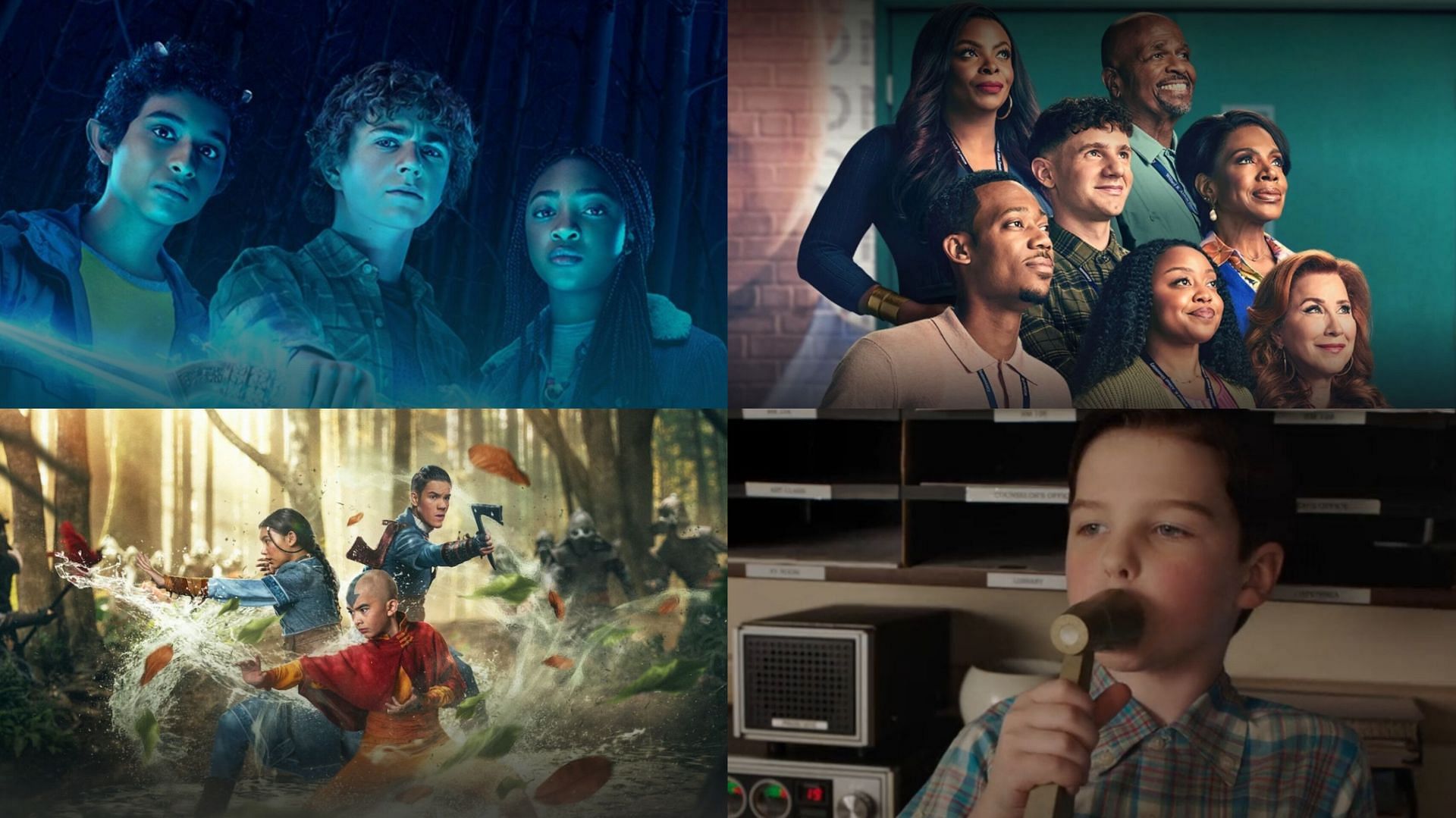 Percy Jackson and the Olympians, Young Sheldon, Abbott elementary, Avatar: The last Airbender and more get nomianted at Family Film and Tv Awards 2024 (image via Disney and Netflix) 