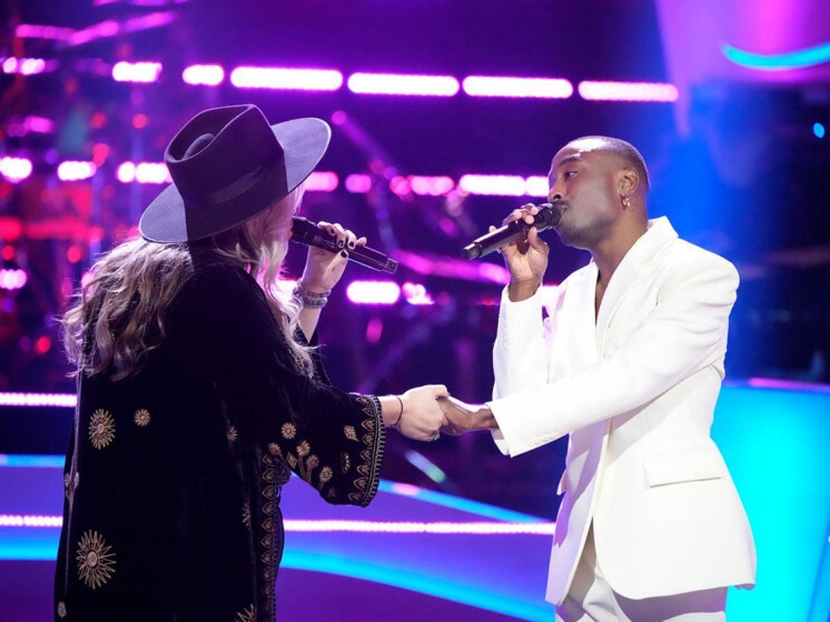 Cameron Wright and Cassidy Lee from Team Bubl&eacute; The Voice (Image via NBC)