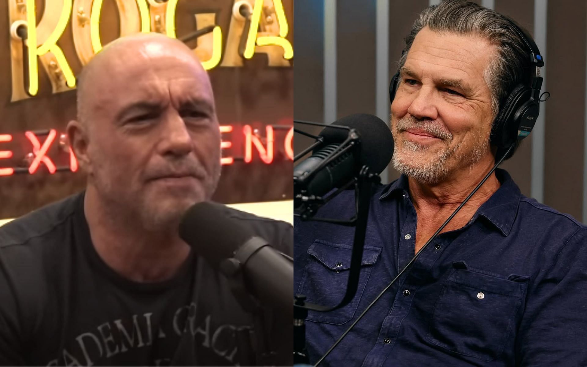 Joe Rogan (left) and Josh Brolin (right) [Images courtesy: @joshbrolin via Instagram, PowerfulJRE via YouTube]