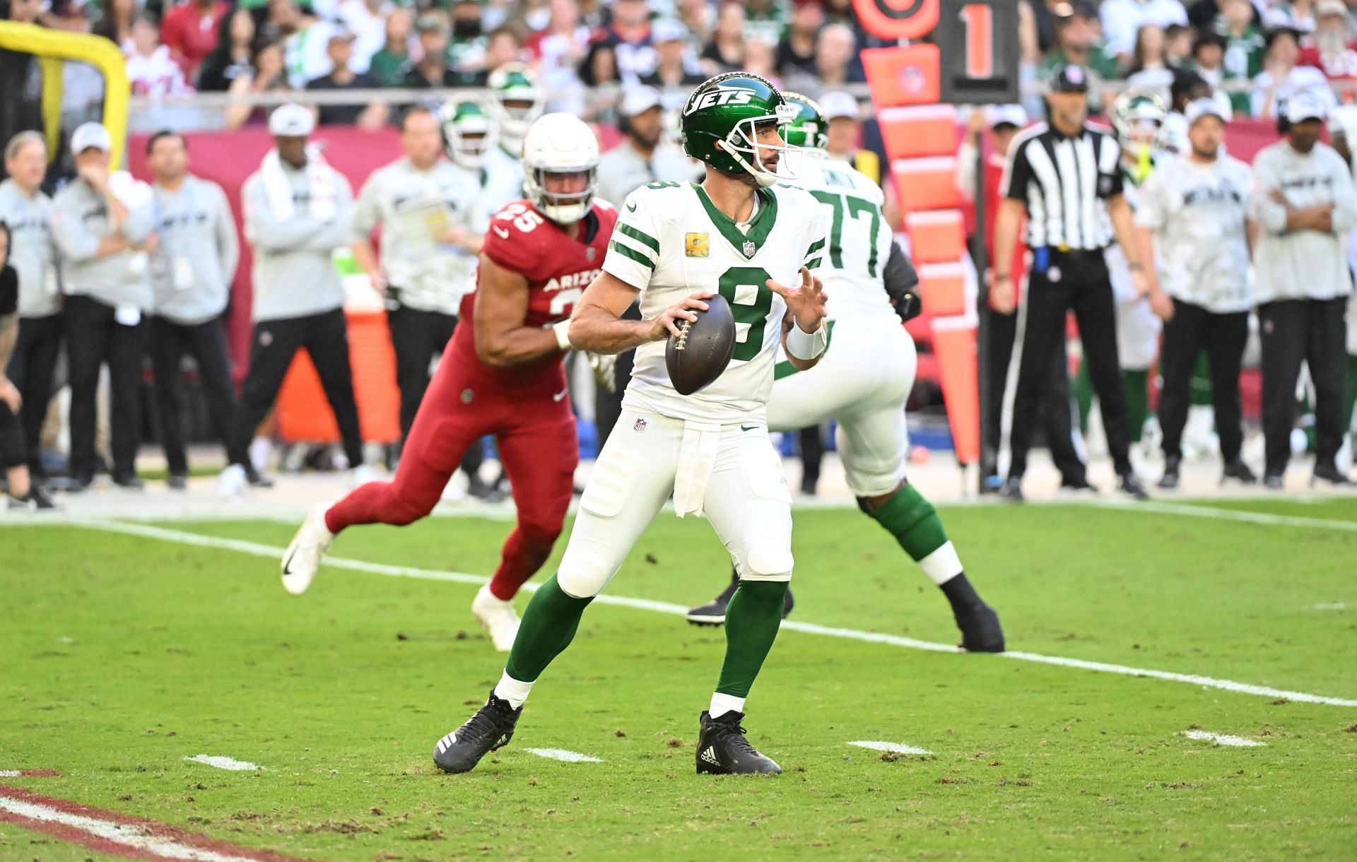 Aaron Rodgers during New York Jets v Arizona Cardinals - Source: Getty