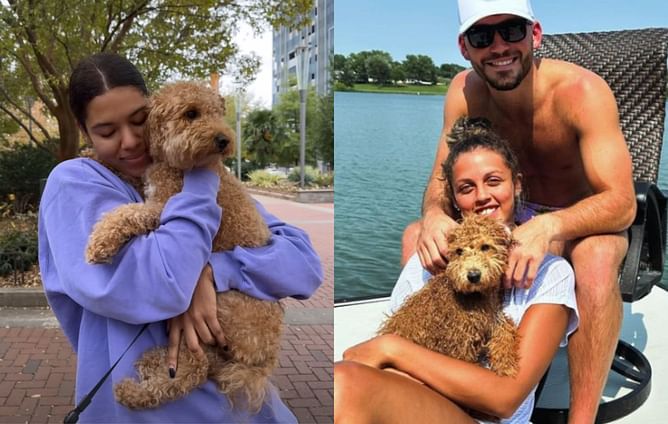 WATCH: Iowa’s Jada Gyamfi showers love on Gabbie Marshall’s poodle after a quick reunion