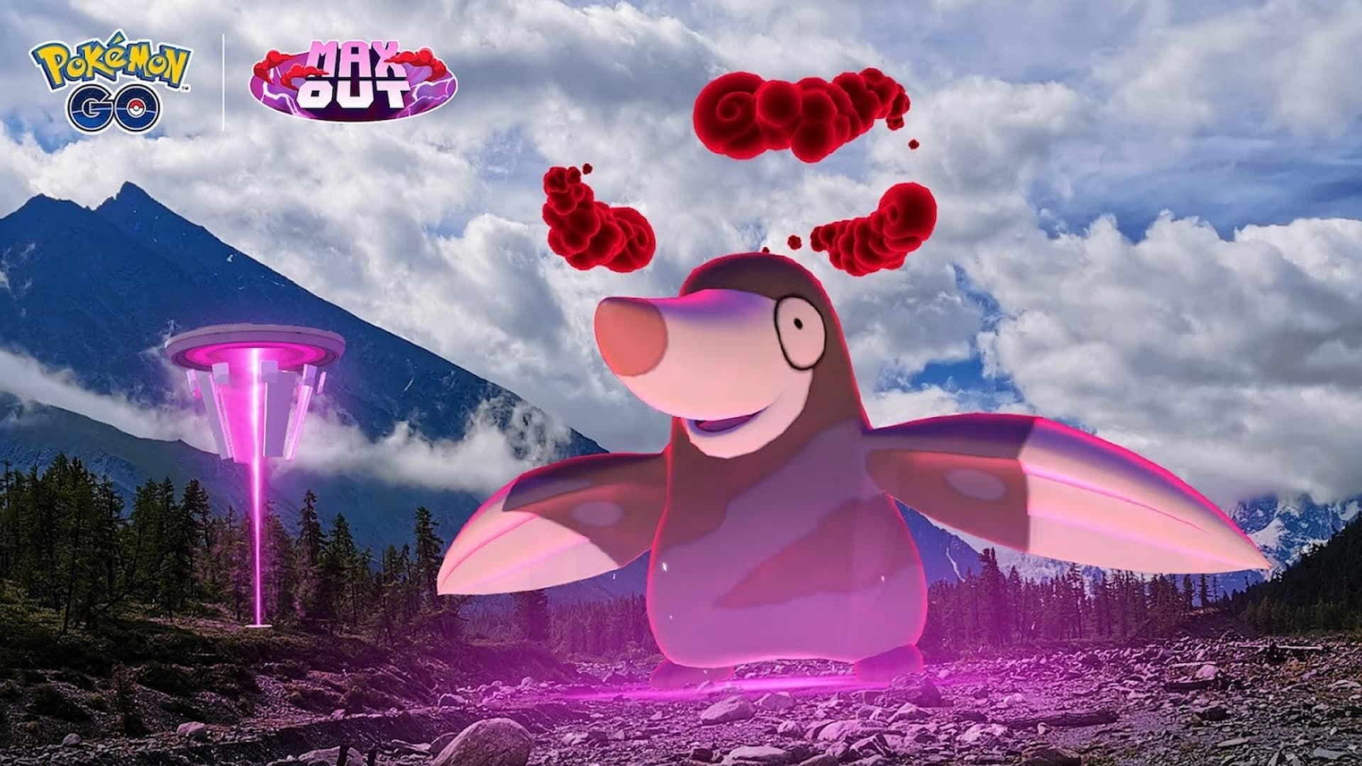 Dynamax Drilbur as seen in the game (Image via The Pokemon Company)