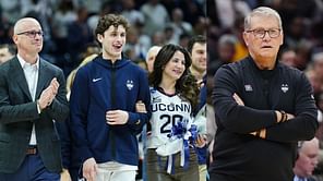 Dan Hurley's wife Andrea congratulates Geno Auriemma for unparalleled NCAA achievement