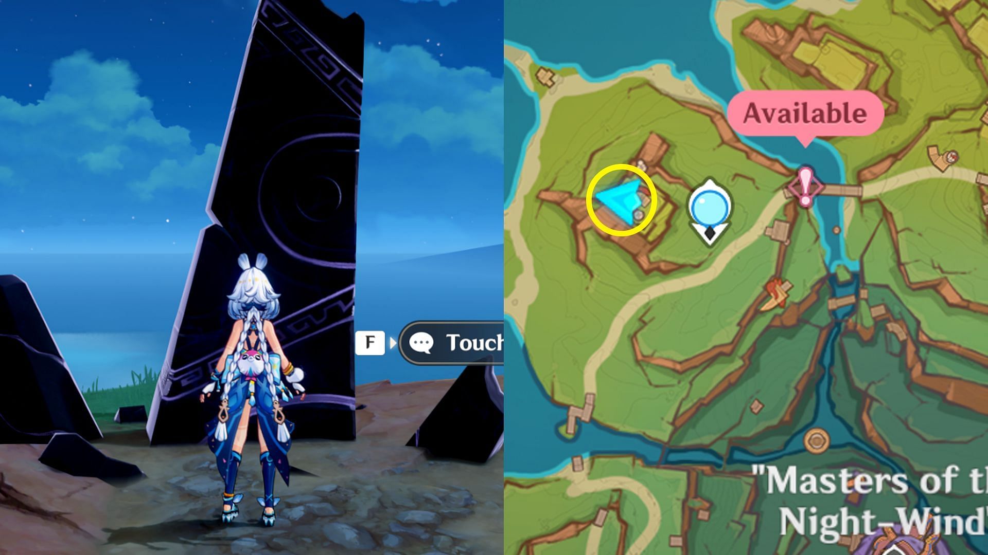 Location of Local Legend Tupayo&#039;s Aid (Image via HoYoverse)