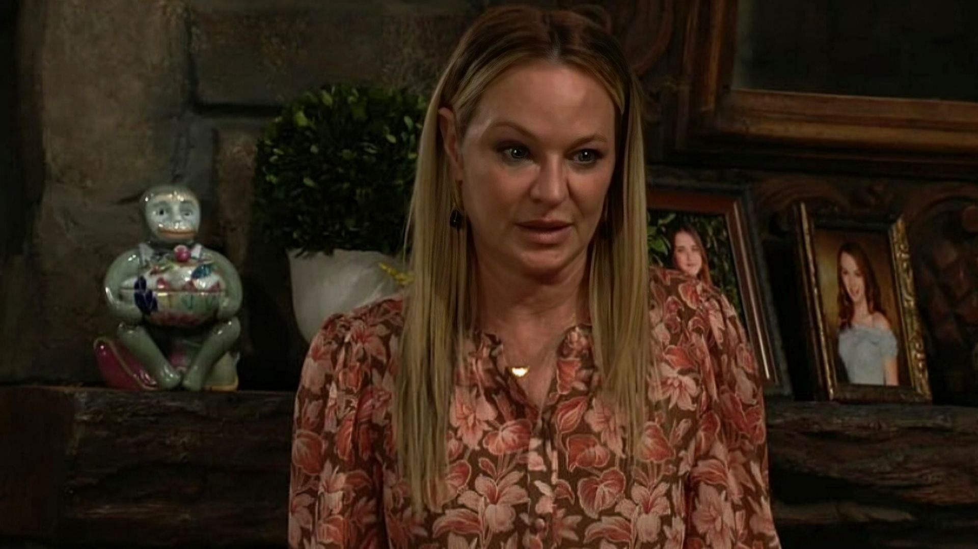 Sharon in a still from The Young and the Restless (via CBS)