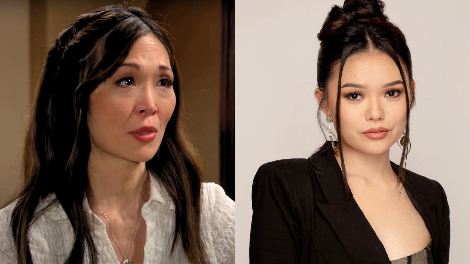 Romy Park and Lisa Yamada as Poppy and Luna Nozawa on The Bold and the Beautiful (Image via Instagram/boldandbeautifulcbs, YouTube/boldandbeautiful)