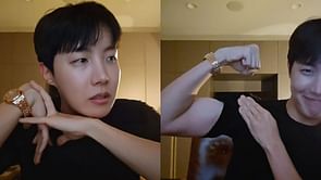 "I wasn't ready for it" - Fans go wild as BTS' j-hope shows off his muscles in recent Weverse live