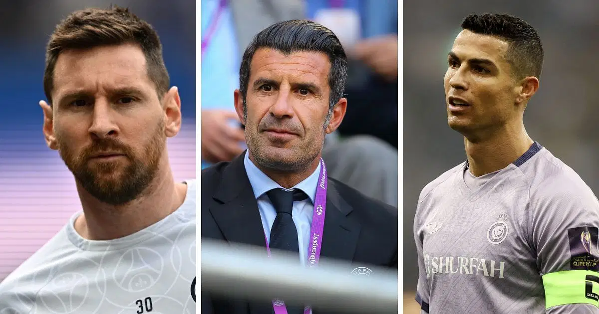 Luis Figo refused to pick between Lionel Messi and Cristiano Ronaldo