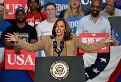 "Aced this segment" - Internet reacts to Kamala Harris' surprise appearance on SNL during Maya Rudolph's VP sketch