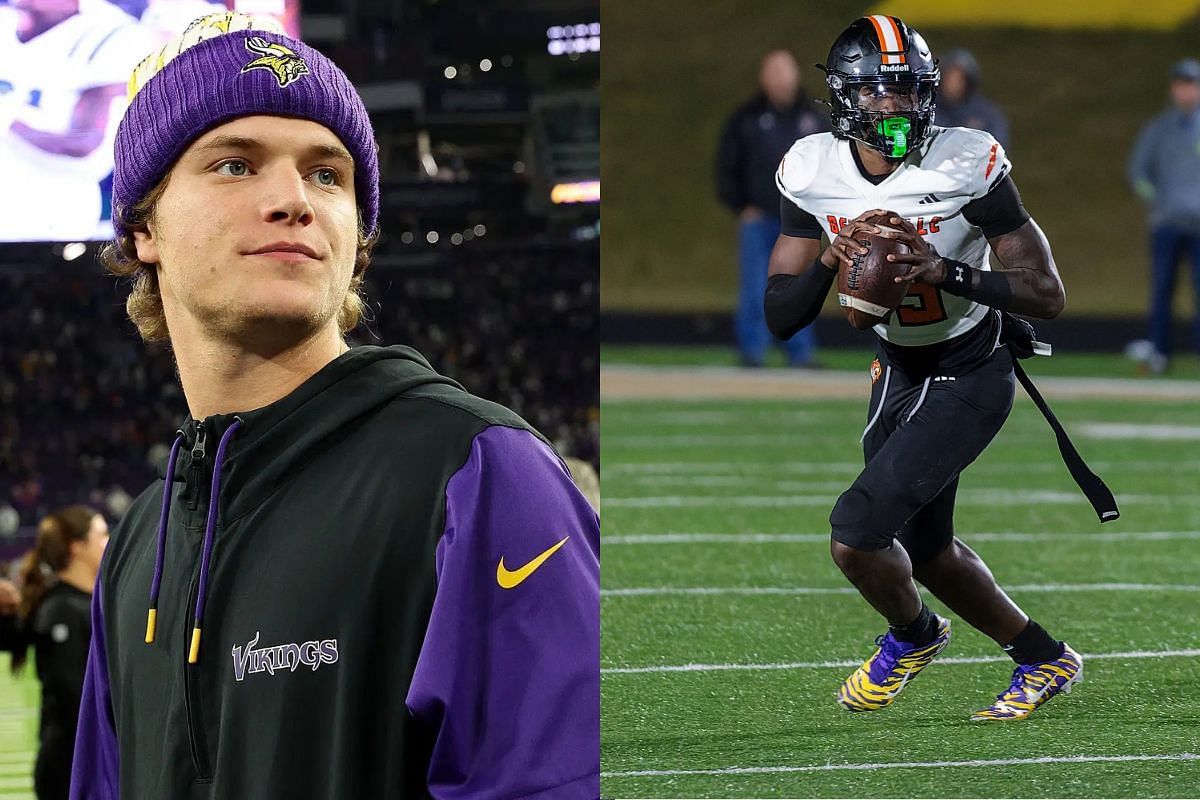 Former Michigan QB J.J. McCarthy reacts as Bryce Underwood ditches LSU to join the Wolverines (Image Credits - IMAGN/GETTY)