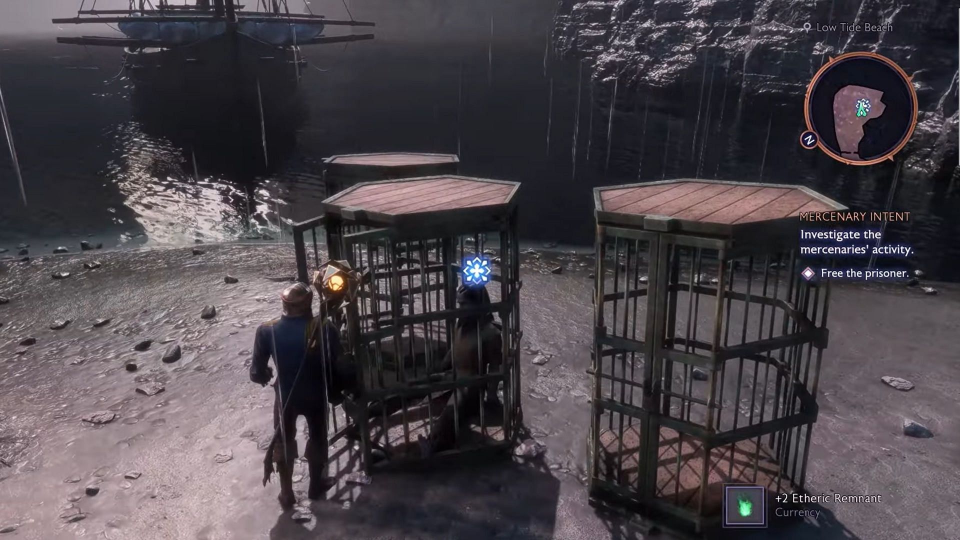 Free the prisoner to end the quest (Image via EA || Youtube@Nomad Guides)