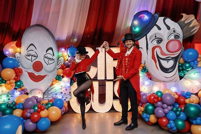 IN PHOTOS: Josh Allen and Hailee Steinfeld share romantic moments at circus-themed Halloween celebration