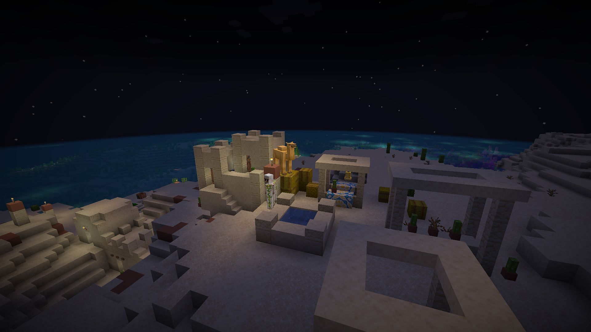 Every desert in Minecraft needs an oasis (Image via Mojang Studios)