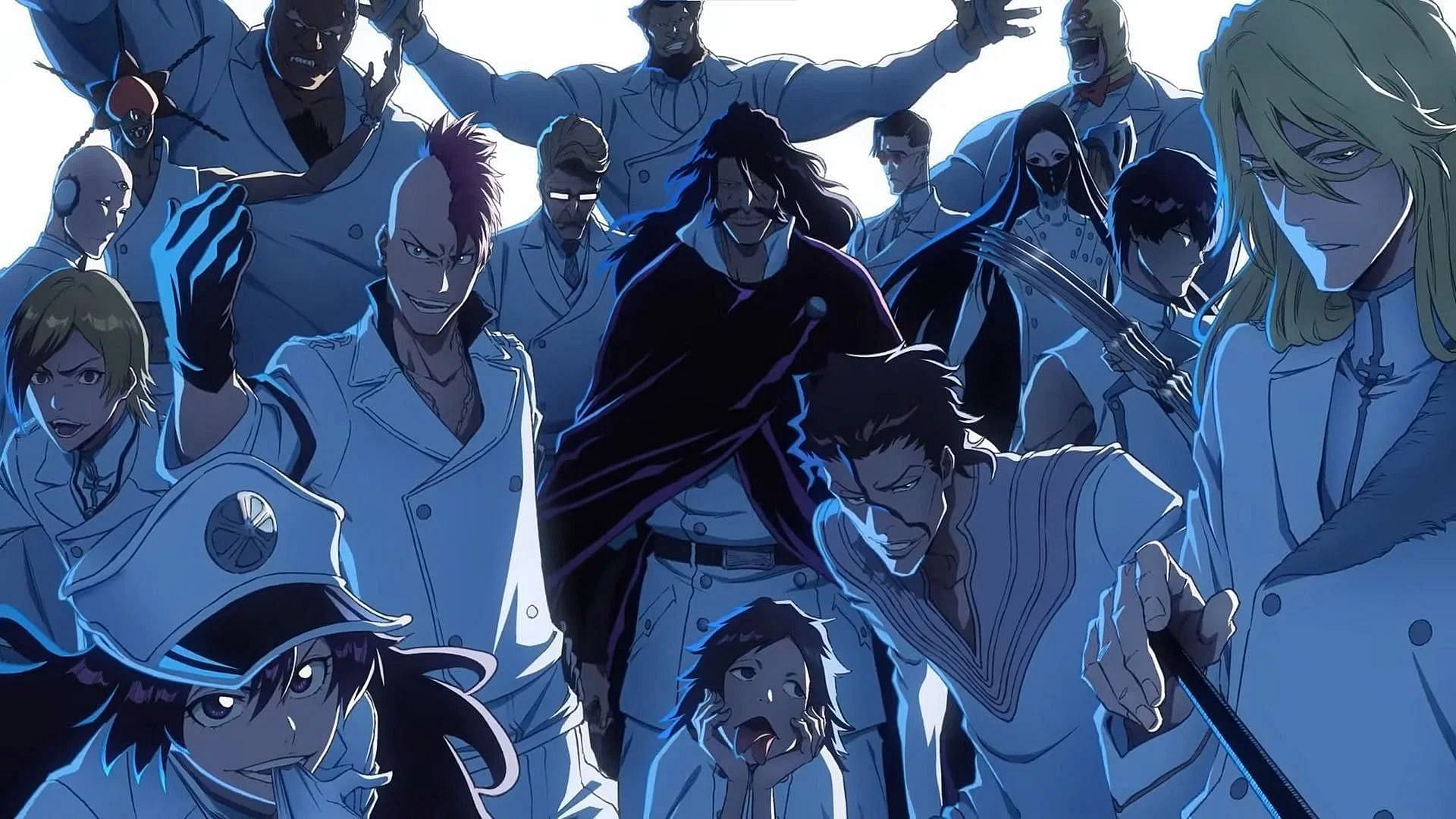 Yhwach and the Sternritter as seen in the anime (Image via Studio Pierrot).