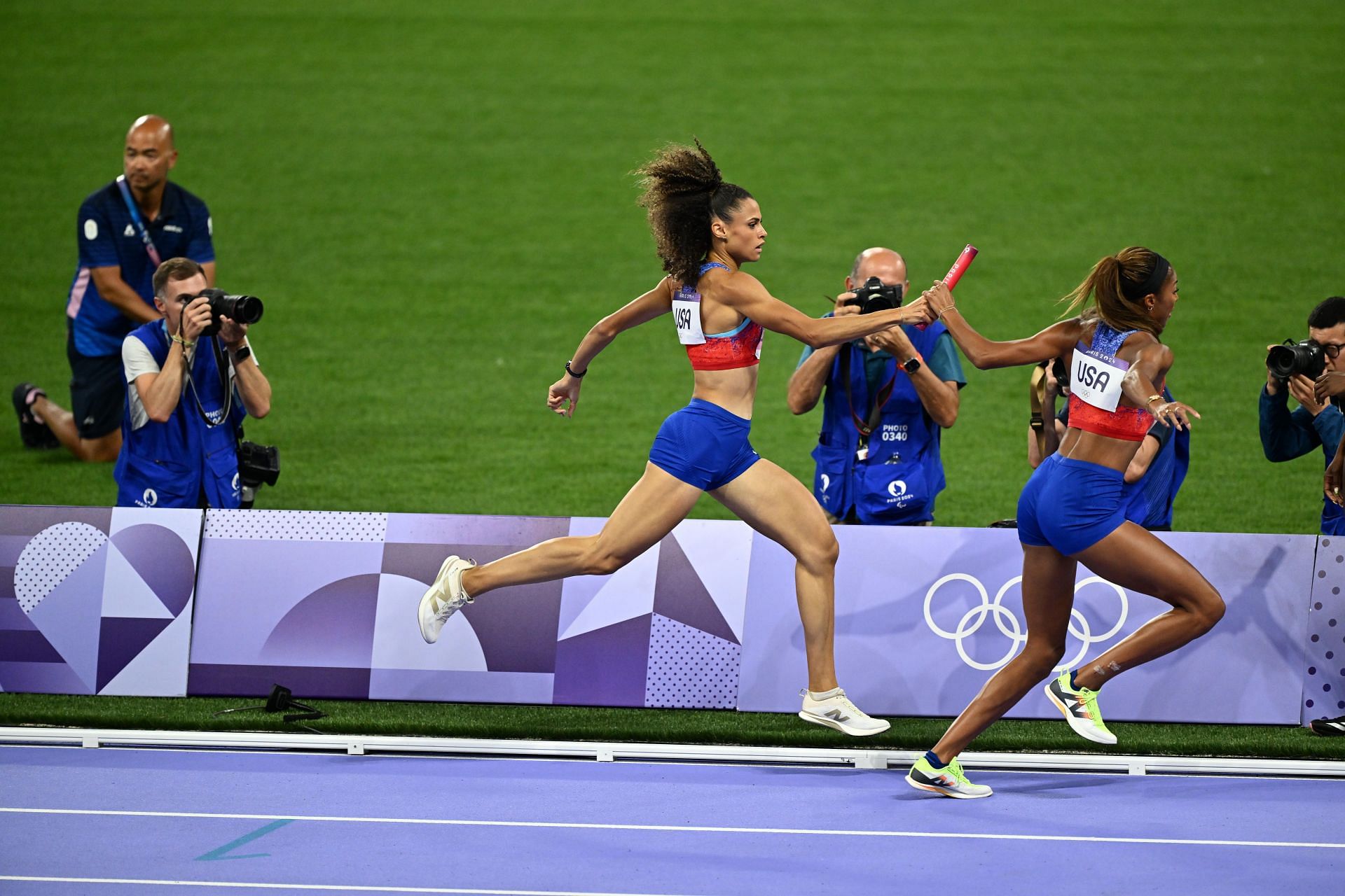 McLaughlin-Levrone and Gabby Thomas during Athletics at the Olympic Games in Paris 2024: Day 15 - Source: Getty