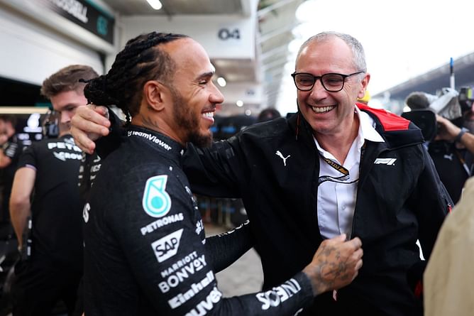 Lewis Hamilton calls out F1 president Stefano Domenicali for not having proper wet weather tires that led to F1 Brazilian GP qualifying delay
