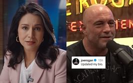 Tulsi Gabbard reacts as Joe Rogan updates his Instagram bio after being accused by ABC show host of believing in dragons