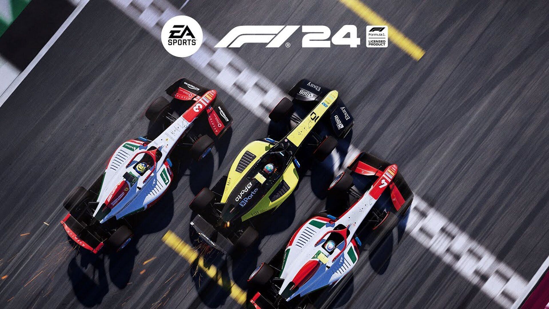 These svelte machines are ready to unleash their fury at the F1 24 race. (Image via EA Sports)