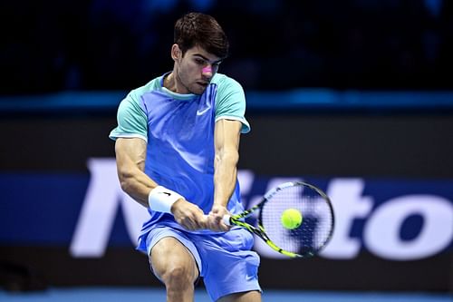 Carlos Alcaraz at Nitto ATP Finals 2024 [Image Source: Getty Images]