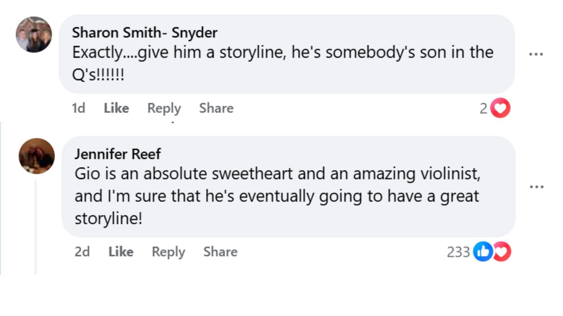 More comments on the same thread on the page (Image via Facebook/General Hospital Fans-Official/Sydney Summerville-Chavis)