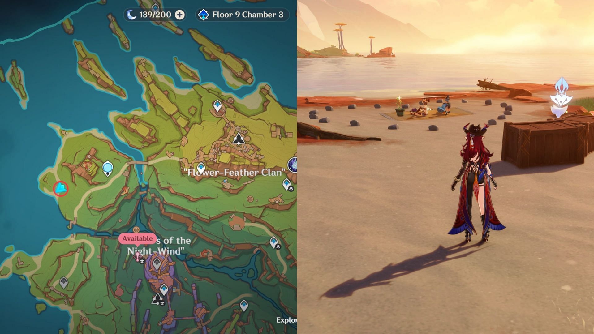 Location of the puzzle that unlocks the achievement (Image via HoYoverse)