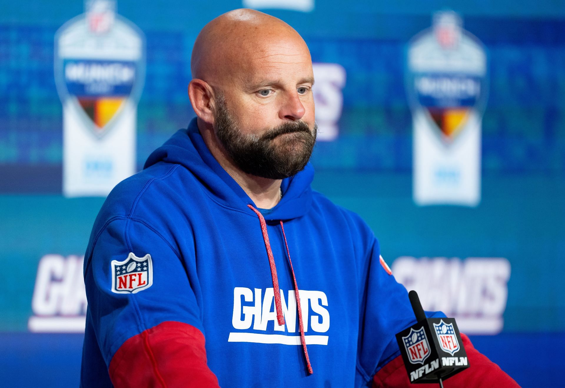 Brian Daboll during Carolina Panthers - New York Giants (Credits: Getty)