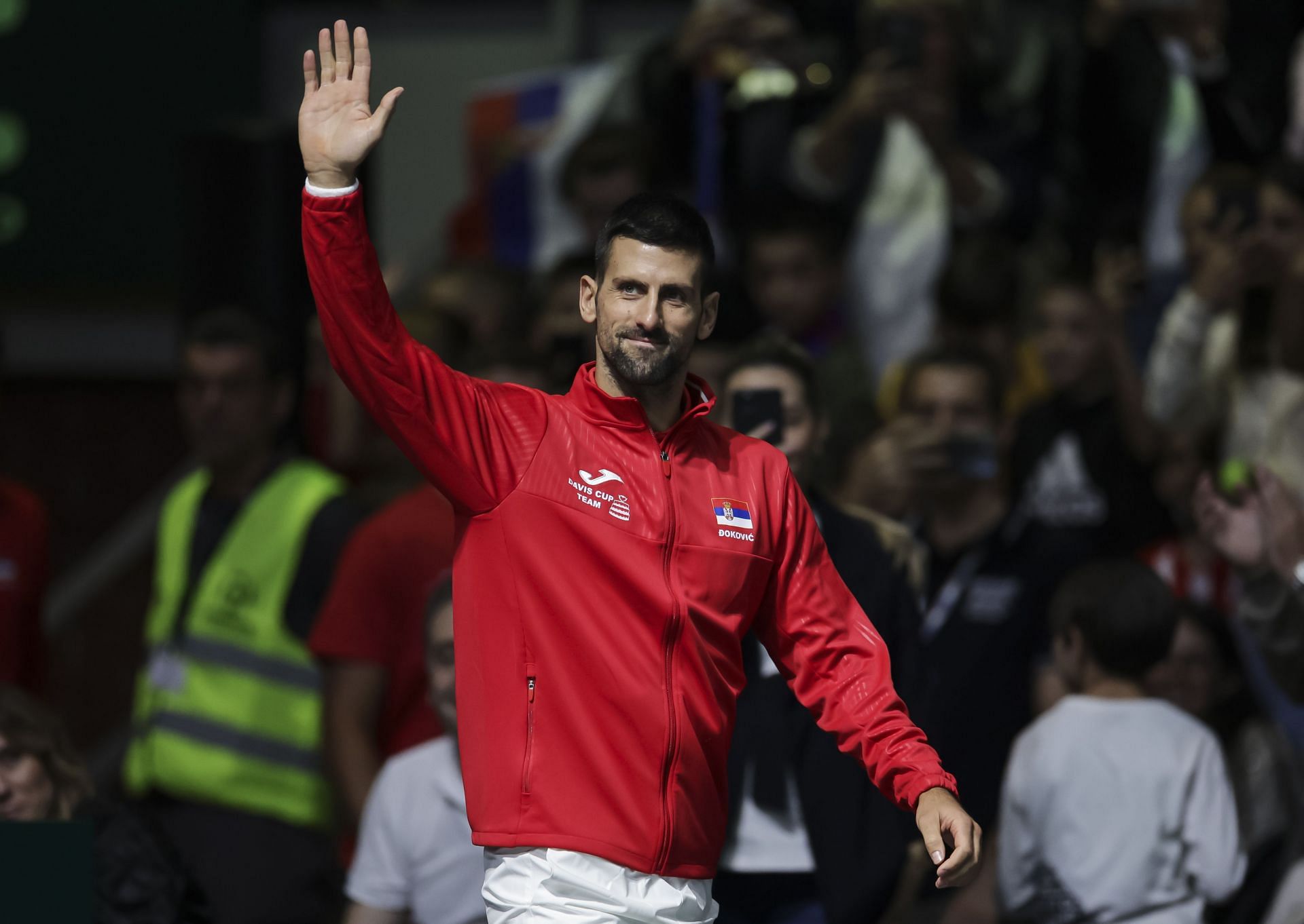 Novak Djokovic at the Davis Cup 2024. (Photo: Getty)