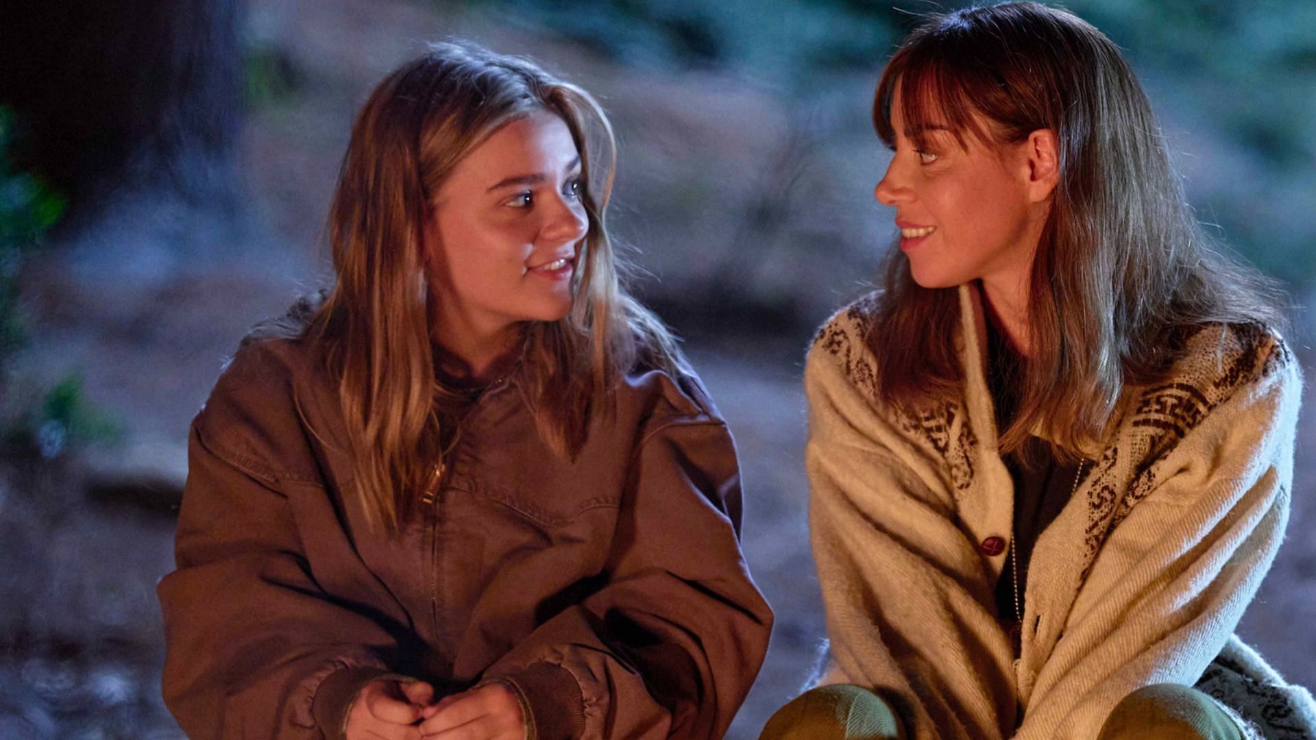 A still of Maisy Stella and Aubrey Plaza in My Old Ass (Image via Amazon MGM Studios website)