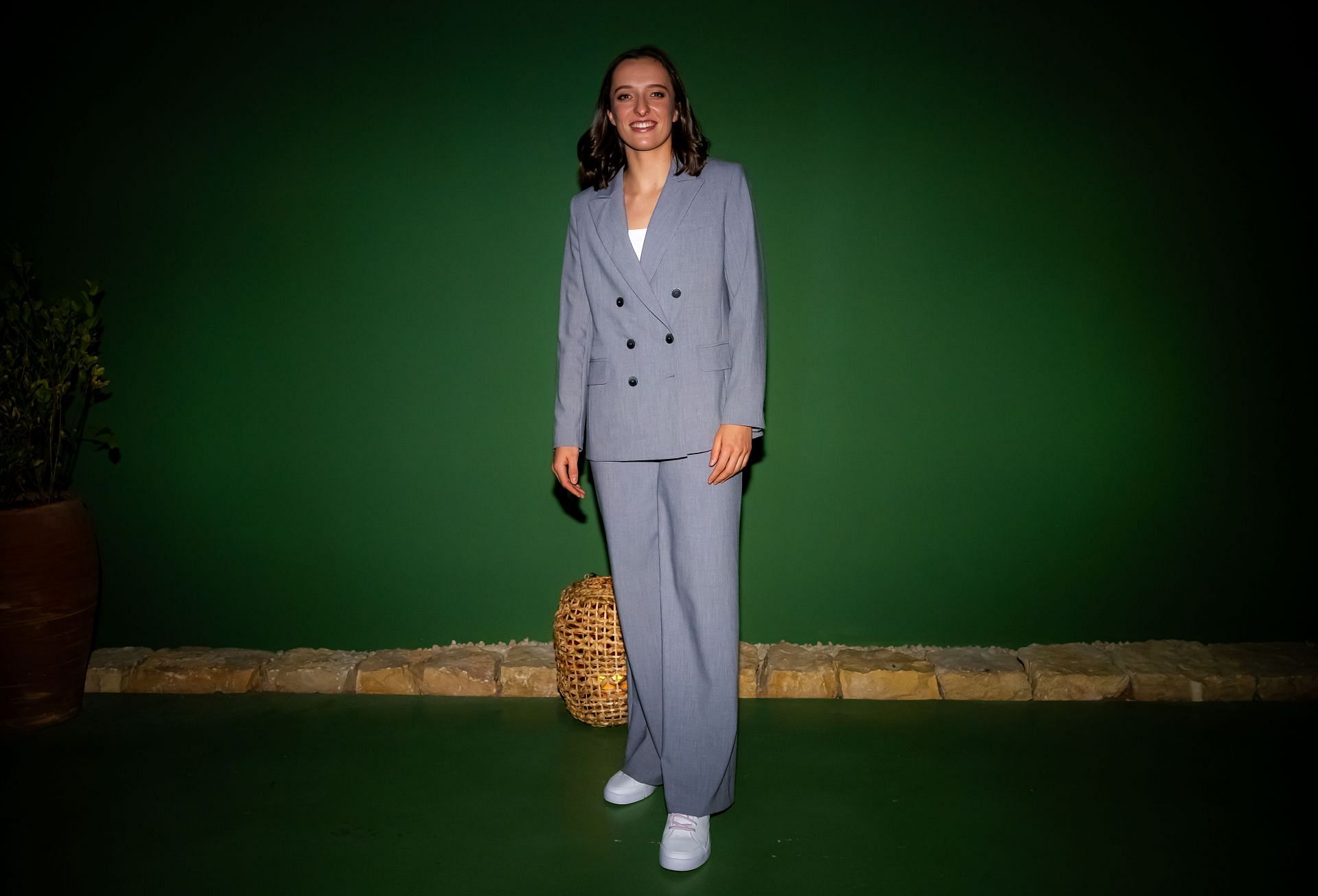 Iga Swiatek during a team dinner party at the 2024 WTA Finals (Image source: Getty)