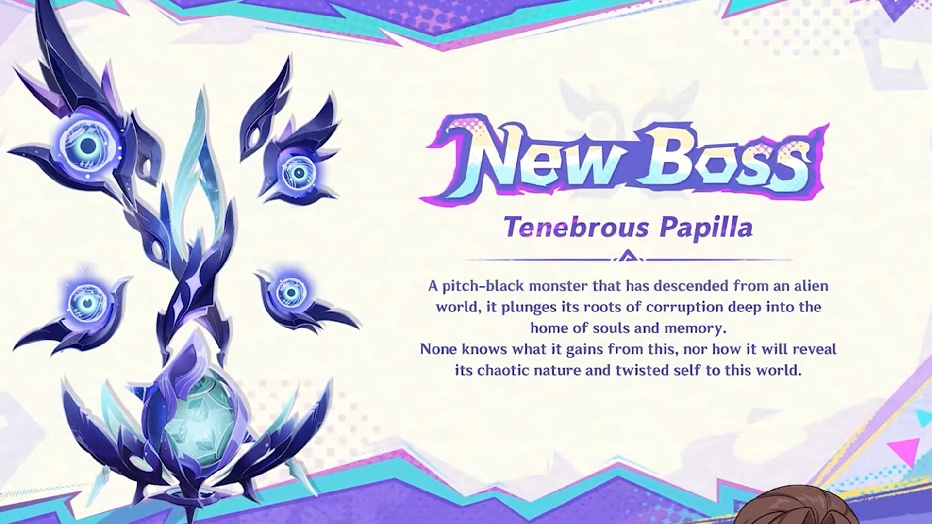 New boss Tenebrous Papilla (Image via HoYoverse)