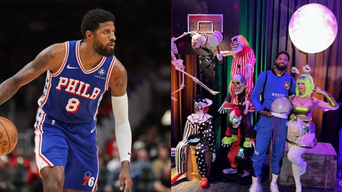 PHOTOS: Paul George and his wife Daniela Rajic transform into out-of-this-world Aliens for Halloween