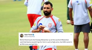 "Mohd Shami just shut Sanjay Manjrekar" - Fans react as Mohammed Shami gets INR 3.5 crore hike from his previous salary at IPL 2025 auction