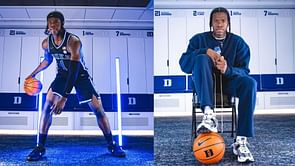 Carlos Boozer's sons Cayden and Cameron Boozer share their reactions to 5-star recruit Jordan Smith Jr.'s visit to Duke Blue Devils