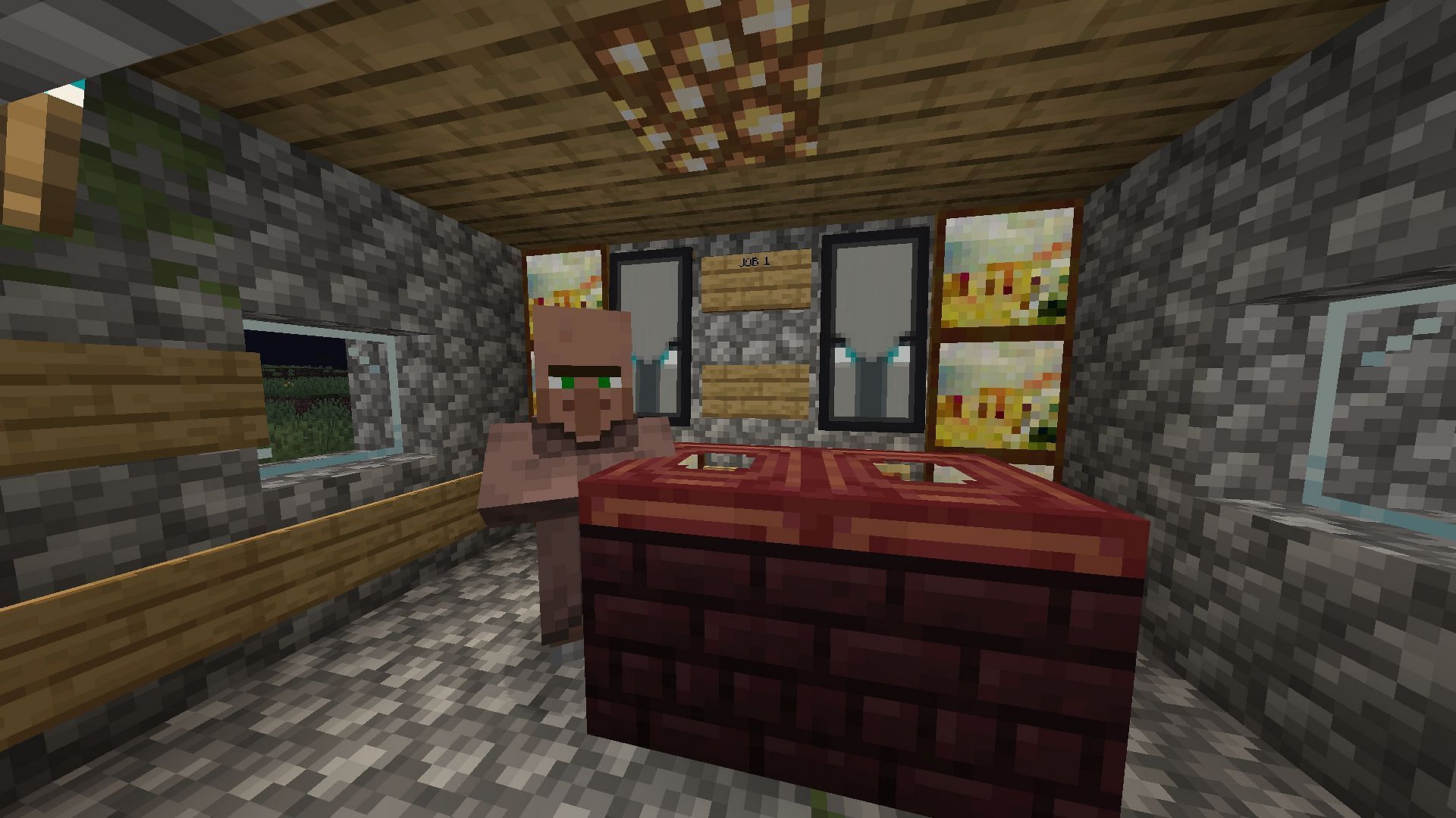 The contractor can become one of the most important Minecraft villager professions (Image via Mojang Studios)