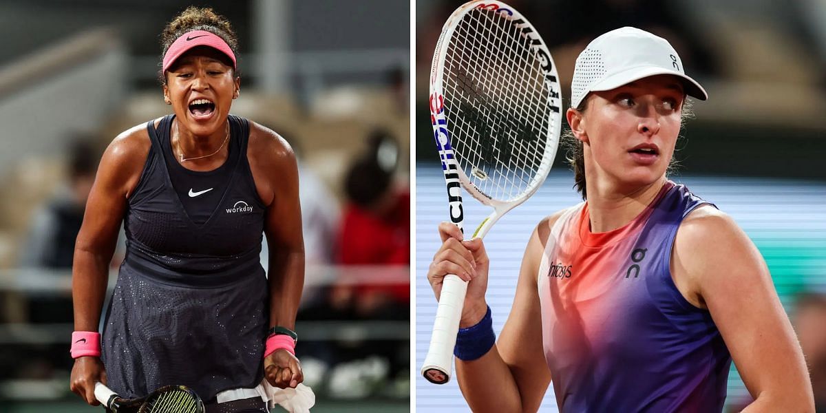 Tennis insider claims Naomi Osaka (L) vs Iga Swaitek (R) at the French Open to be the match of the year, (Source: Getty Images)