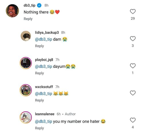 Responses to Hunter's IG comment