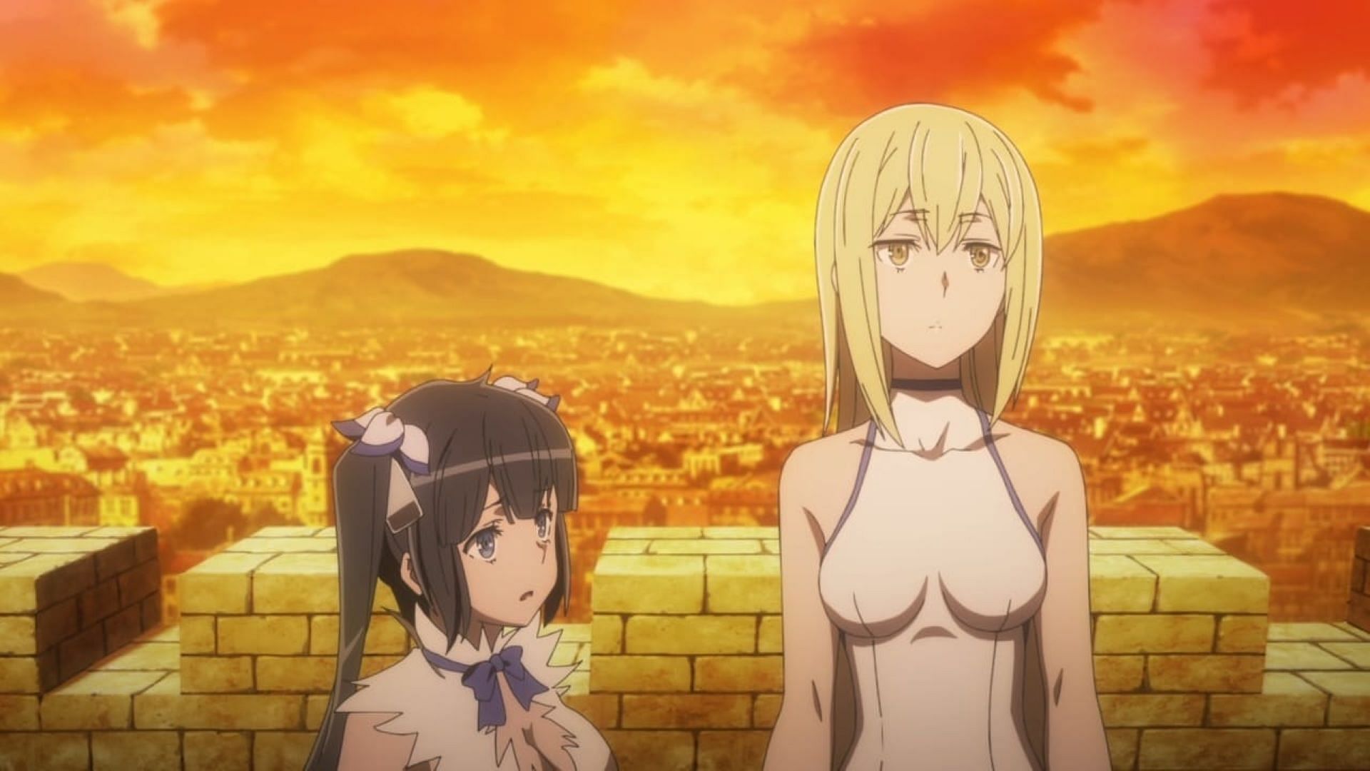 Hestia and Ais in the episode (Image via J.C.Staff)